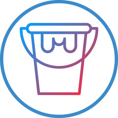 Vector Design Paint Bucket Icon Style