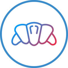 Vector Design Croissant Icon Style