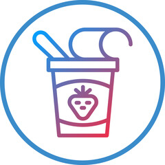 Vector Design Yogurt Icon Style