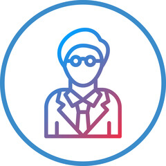 Vector Design Grandfather Icon Style