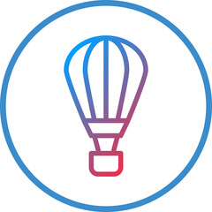 Vector Design Air Balloon Icon Style