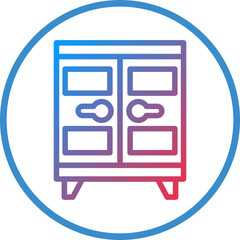 Vector Design Locker Icon Style