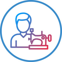 Vector Design Tailor Icon Style