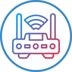 Vector Design Wifi Router Icon Style