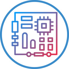 Vector Design Motherboard Icon Style