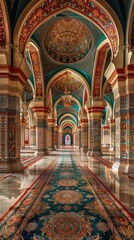 Obraz premium Islamic Architecture Design, Generative AI