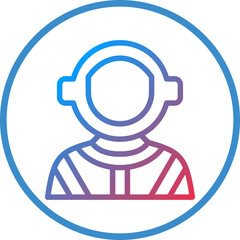 Vector Design Astronaut Icon Style