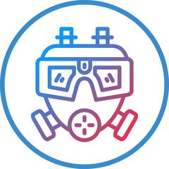 Obraz premium Vector Design Army Mask Icon Style