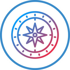 Obraz premium Vector Design Compass Icon Style
