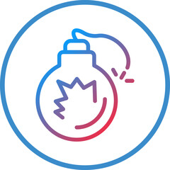 Fototapeta premium Vector Design Bomb Icon Style