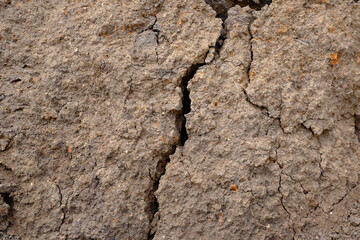 The dry land broke into two parts