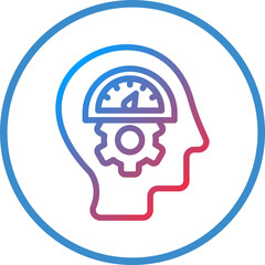 Vector Design Mental Control Icon Style