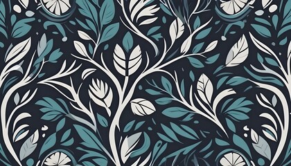 Abstract Leaves Pattern