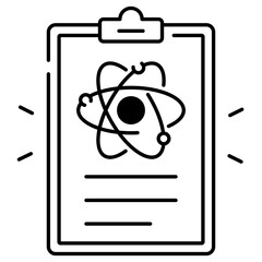 Clipboard Atom Icon
