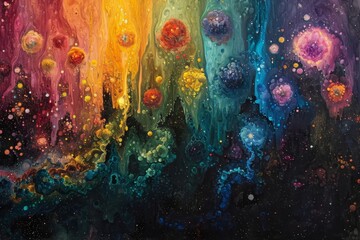 Obraz na płótnie Canvas Chromatic Cosmos
