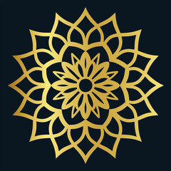 Luxury golden outline mandala design, Luxury mandala illustration design
