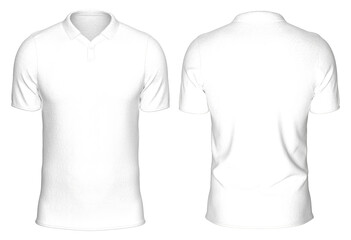 Mockup Template Jersey Football T-Shirt Soccer Front and Back View on transparent background cutout in 3D Rendering.