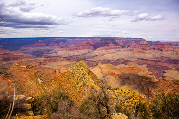 Great view of the Grand Canyon National Park, Arizona, United States. California Desert.