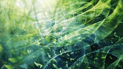 Naklejka premium Abstract visualization of sustainable and responsible investment practices