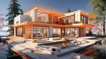 Obraz premium building in the city high definition(hd) photographic creative image