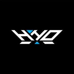 HHO letter logo vector design, HHO simple and modern logo. HHO luxurious alphabet design