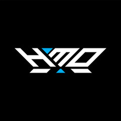 HMO letter logo vector design, HMO simple and modern logo. HMO luxurious alphabet design