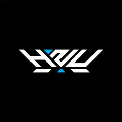 HNU letter logo vector design, HNU simple and modern logo. HNU luxurious alphabet design