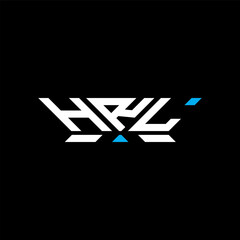 HRL letter logo vector design, HRL simple and modern logo. HRL luxurious alphabet design