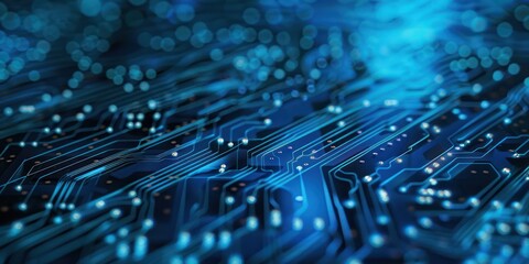 Abstract circuit board futuristic technology processing background