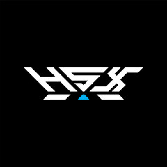 HSX letter logo vector design, HSX simple and modern logo. HSX luxurious alphabet design