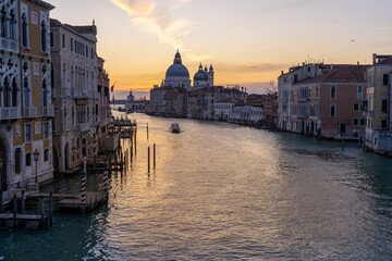 Sunrise in the beautiful Italian city of Venice.