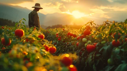 Tuinposter トマト農家 © YOSHI