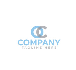 Fototapeta premium oc initial logo design vector, oc letters logo