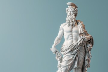 A statue of a man is made of marble - obrazy, fototapety, plakaty