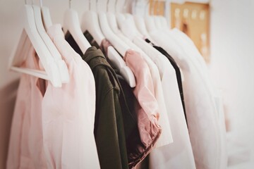 Women Cloths Hangers Row