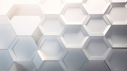 Fototapeta premium a white hexagons on a wall