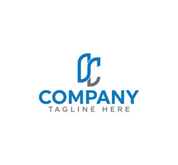 oc initial logo design vector, oc letters logo