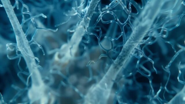 Image 2 A microscopic view of the surface of a root tip covered in tiny root caps that protect the delicate meristematic tissues responsible . AI generation.
