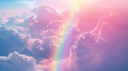 Rainbow Cloudscape Generative AI