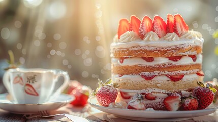 Strawberry Shortcake Delight A Sweet Treat for Any Occasion Generative AI