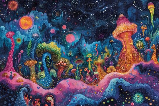 Swirling Colorful Maze