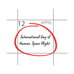 International Day of Human Space Flight 12 April.