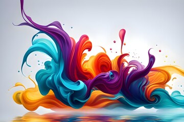 colorful splatter abstract background 