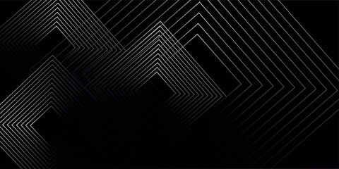 Dark gray background. Modern line stripes curve abstract presentation background