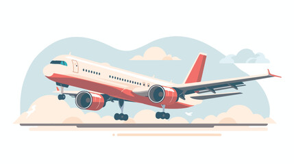Obraz na płótnie Canvas Illustration of airplane. Image for travel or trip
