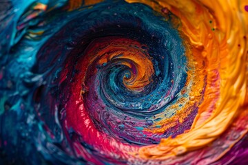 Vibrant Vortex: A Swirling Beacon of Colors