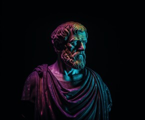 a statue of a man with a beard