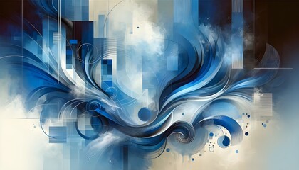 abstract blue background with stars