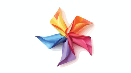 Pinwheel Which Can Easily Modify Or Edit Flat vector