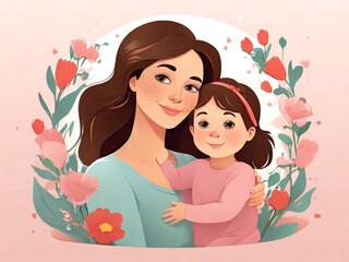 Happy mother's day celebration background